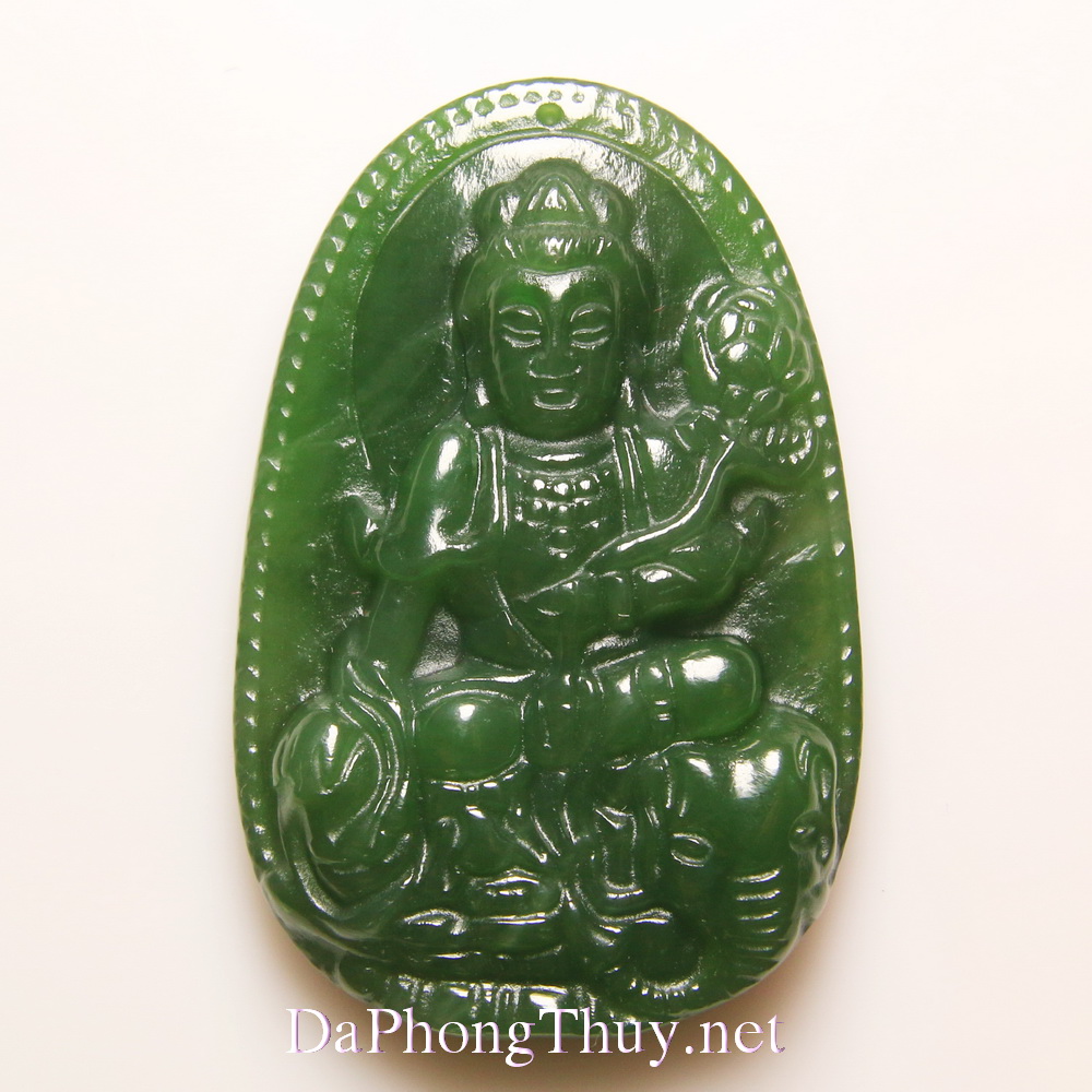 Phật Bản Mệnh tuổi Thìn Tỵ đá ngọc bích BMNB8