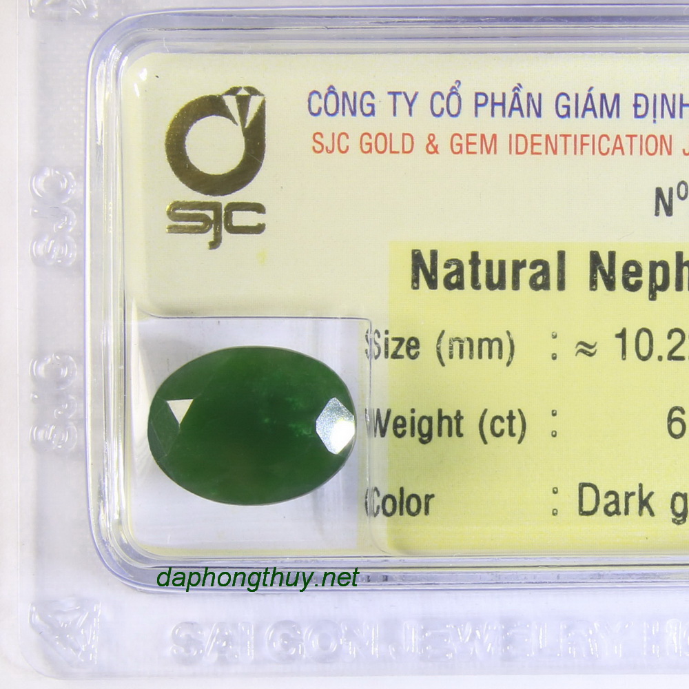 Viên đá mài giác ngọc bích nephrite DNBKD6.72