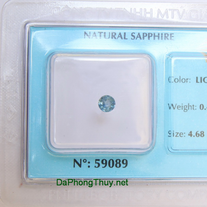 Viên đá sapphire xanh biển spx0.44