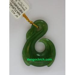 Mặt dây chuyền ngọc bích nephrite NBK10