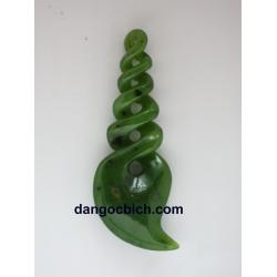 Mặt dây chuyền ngọc bích nephrite NBK11