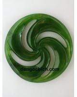 Mặt Ngọc bích nephrite phong thủy NBK8