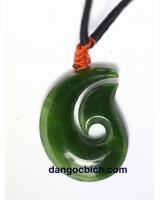 Mặt ngọc bích nephrite phong thủy NBK15