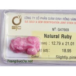 Tỳ hưu đá quý ruby DRBTH18.95