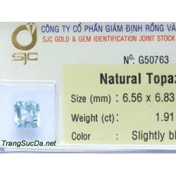 Trang sức đá topaz xanh DPAZ1.91