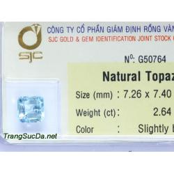 Trang sức đá topaz xanh DPAZ2.64