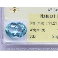 Viên đá topaz xanh hoàng ngọc DPAZ10.82