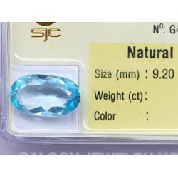 Viên đá topaz xanh hoàng ngọc DPAZ6.75