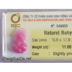 Tỳ hưu đá quý ruby DRBTH11.66