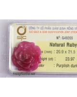 Hoa mẫu đơn đá quý ruby DRBH23.97