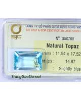 Trang sức đá topaz xanh DPAZ14.87