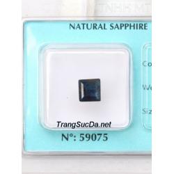 Đá sapphire xanh đen ánh titan DSPD1.89a