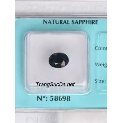 Đá quý sapphire xanh đen DSPD2.72