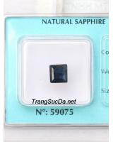 Đá sapphire xanh đen ánh titan DSPD1.89a