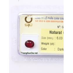 đá garnet ngọc hồng lựu DGARNET1.76