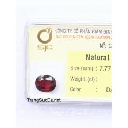 đá garnet ngọc hồng lựu DGARNET3.566