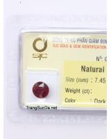 đá garnet ngọc hồng lựu DGARNET2.76