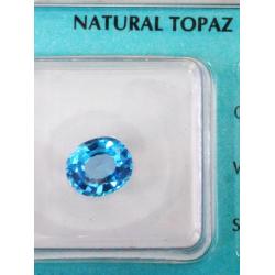 Viên đá quý topaz xanh DPAZ2.48