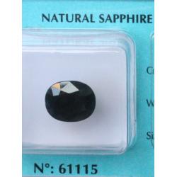 Đá quý sapphire xanh đen DSPD7.15