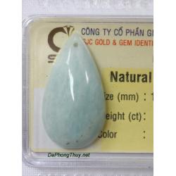 Mặt dây chuyền đá aquamarine daqua24.12