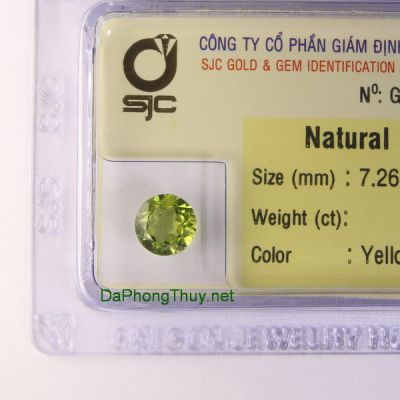 Viên đá peridot ngọc olivin DPERI1.73