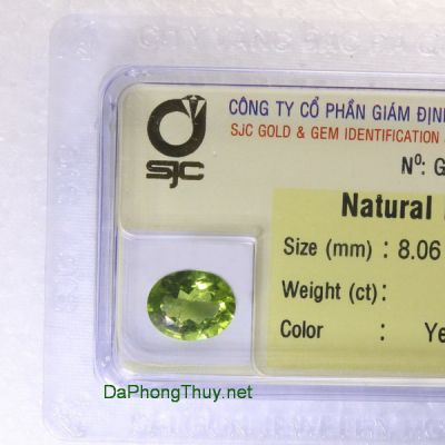 Viên đá peridot ngọc olivin DPERI2.71