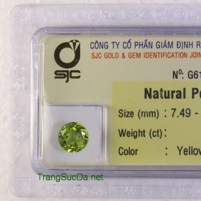 Viên đá peridot ngọc olivin PERI1.86