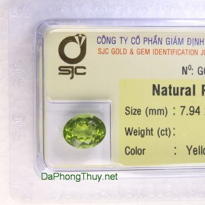 Viên đá peridot ngọc olivin DPERI3.09