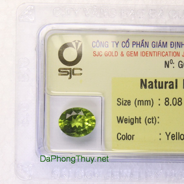 Viên đá peridot ngọc olivin DPERI2.95