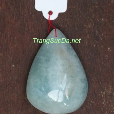 Mặt dây chuyền đá aquamarine aqua10