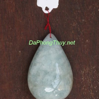 Mặt dây chuyền đá aquamarine aqua11