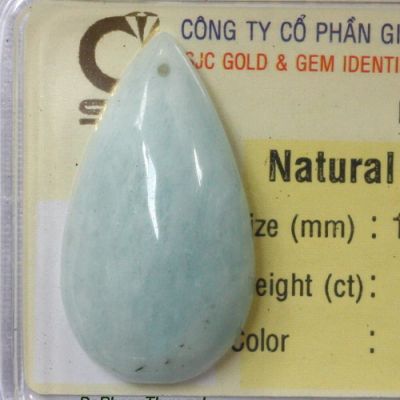 Mặt dây chuyền đá aquamarine aqua24.12