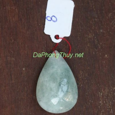 Mặt dây chuyền đá aquamarine aqua8