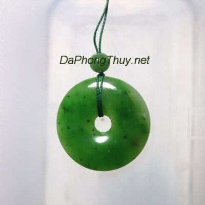 Mặt ngọc bội đá ngọc bích nephrite DNBM53