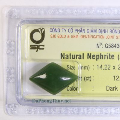 Viên đá ngọc bích nephrite DNBKD12.2