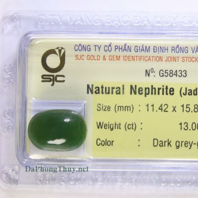 Viên đá ngọc bích nephrite DNBKD13