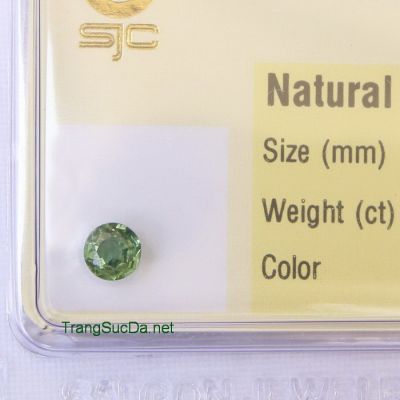 Viên đá sapphire xanh lá cây SPX0.56