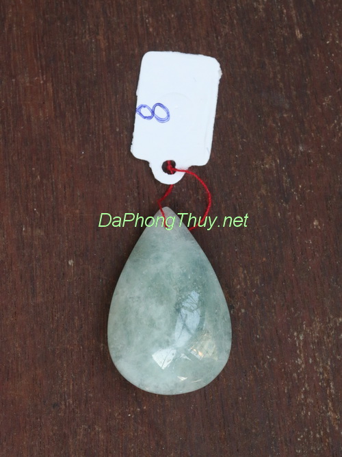 Mặt dây chuyền đá aquamarine aqua8