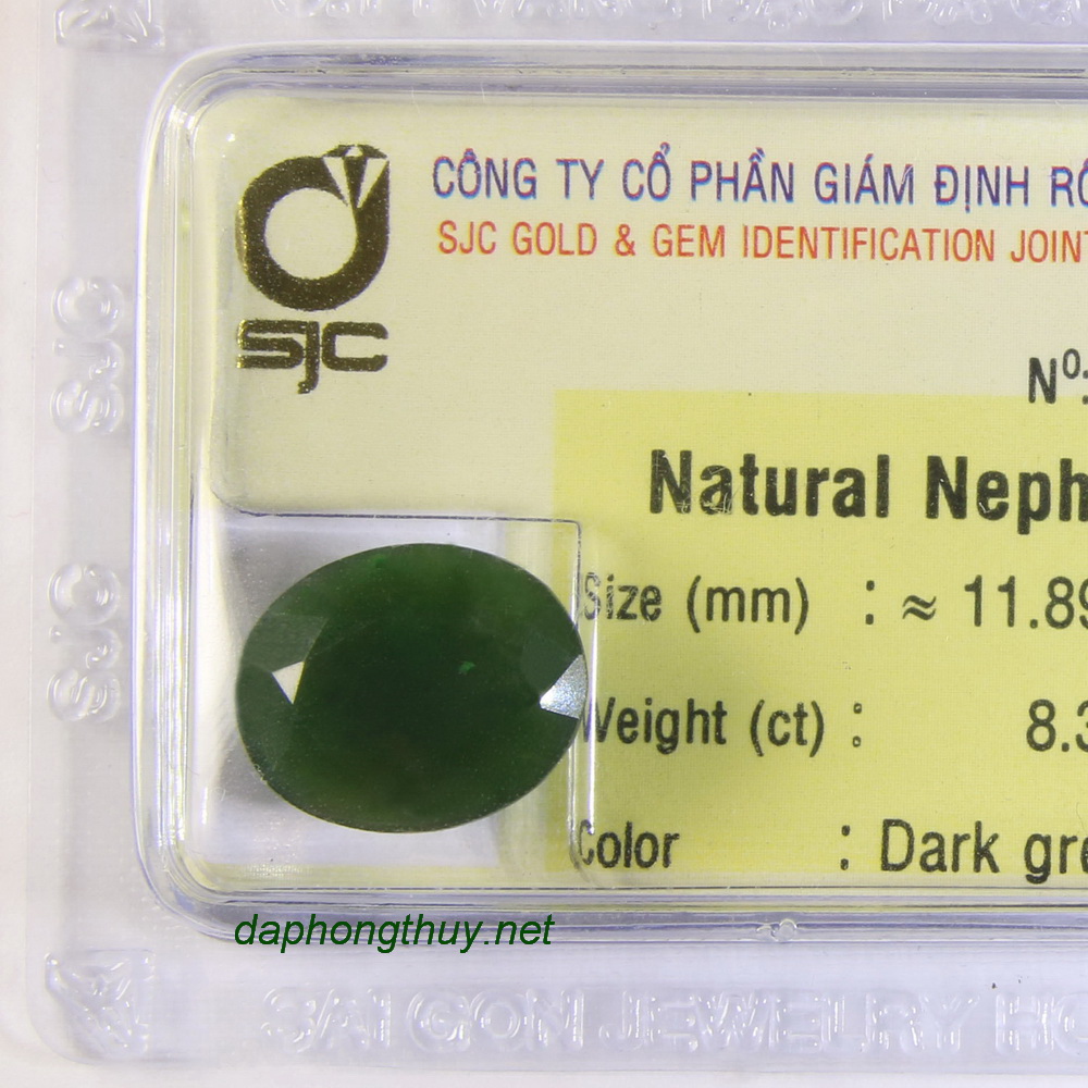 Viên đá mài giác ngọc bích nephrite DNBKD8.36