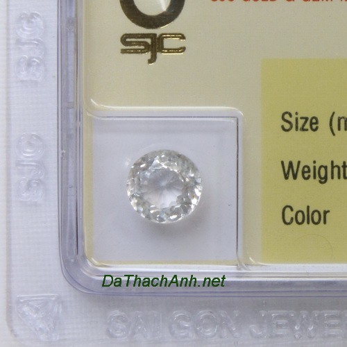 Viên đá phong thuỷ topaz trắng paz1.9