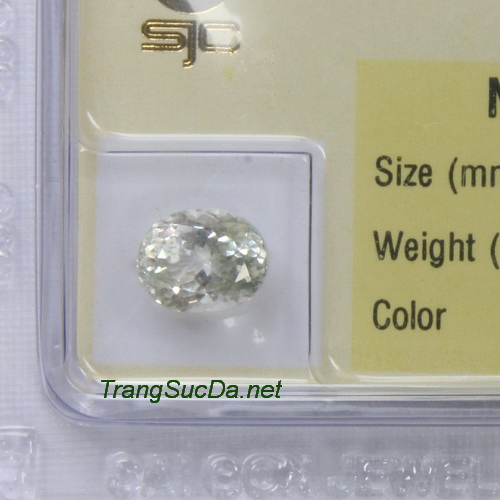 Viên đá phong thuỷ topaz trắng paz2.42