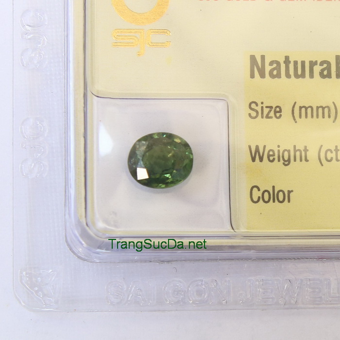 Viên đá sapphire xanh lá cây SPX01.3