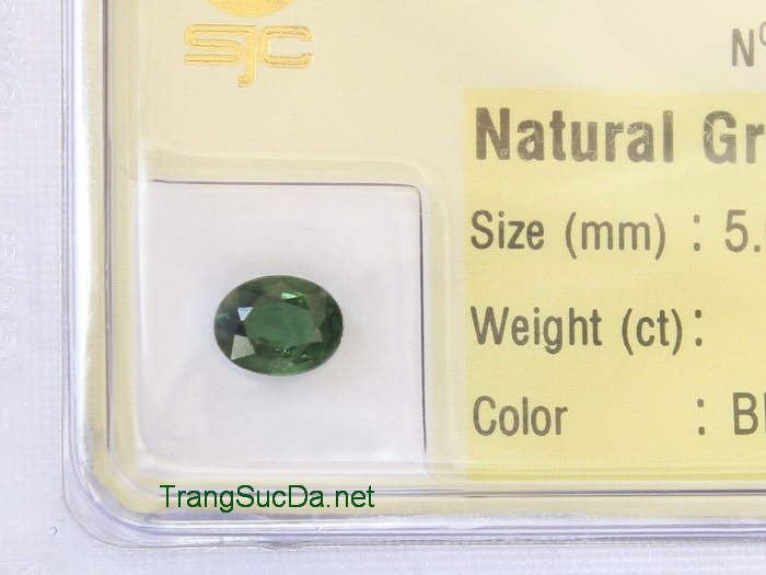 Viên đá sapphire xanh lá cây SPX0.86