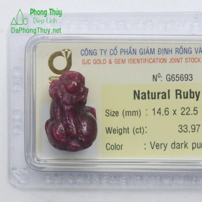 Tỳ Hưu Đá Ruby RBTH33.97