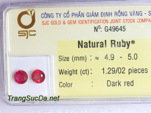 Bong tay da quy ruby