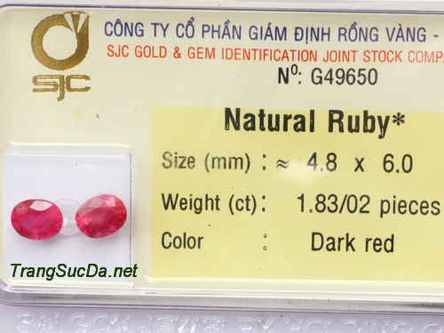 Bong tay da quy ruby