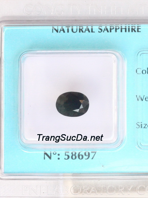 Da quy sapphire xanh den