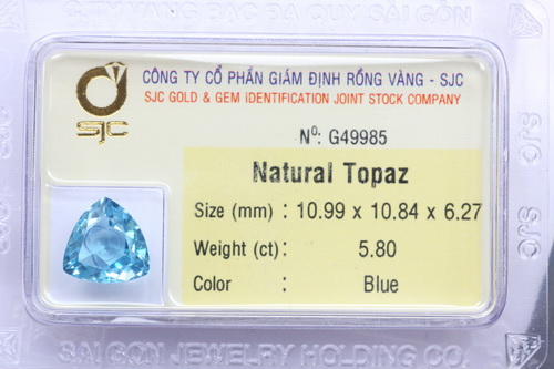 Da topaz xanh