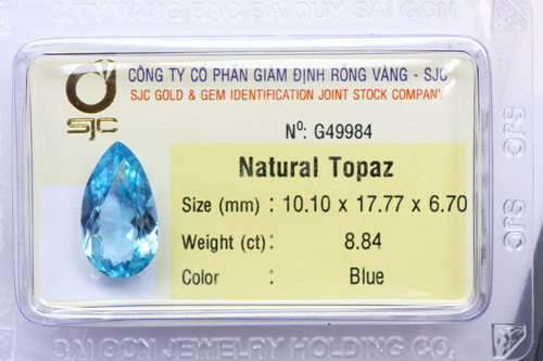 Da topaz xanh